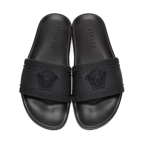 versace espadrilles men's|Versace slides black.